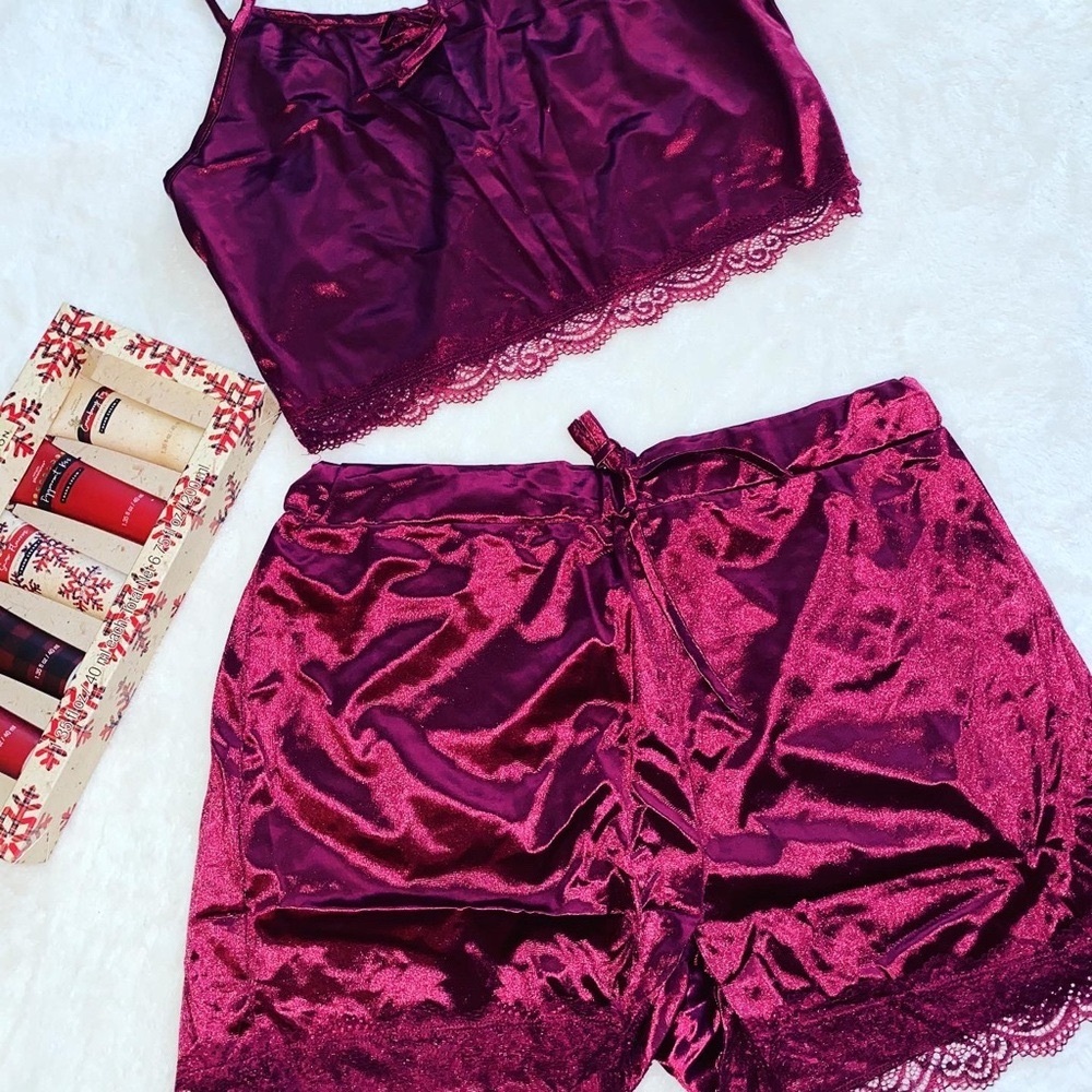 Silk satin pajamas